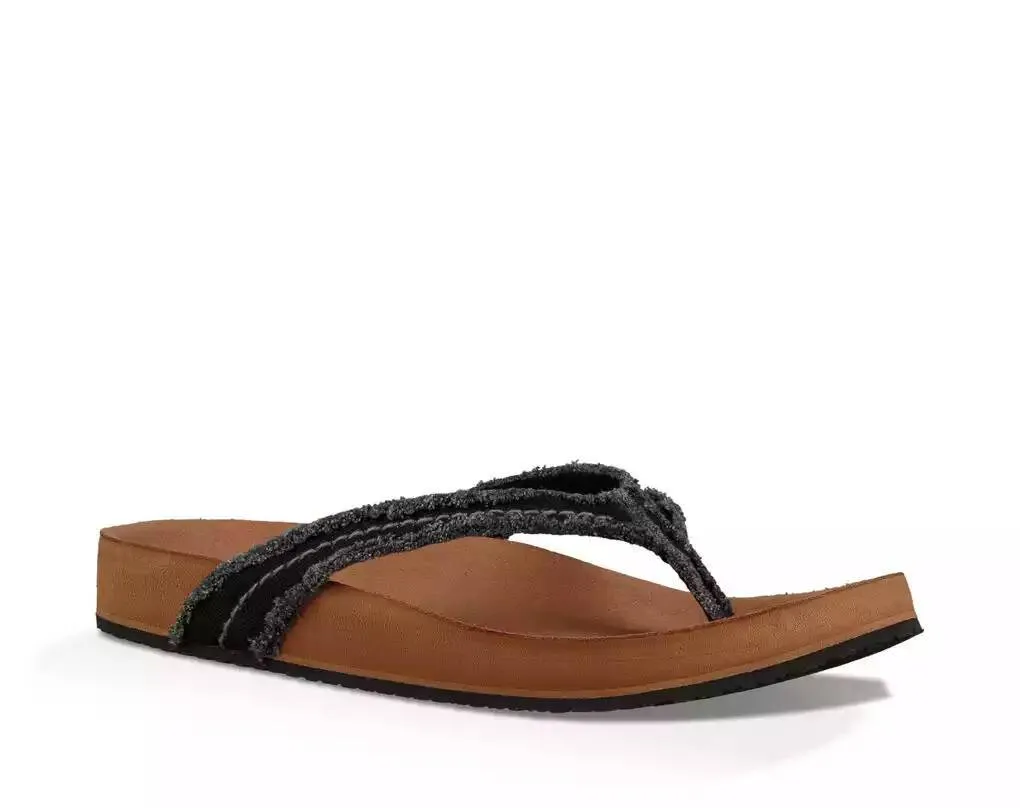 Sanuk Womens She Loungy Black