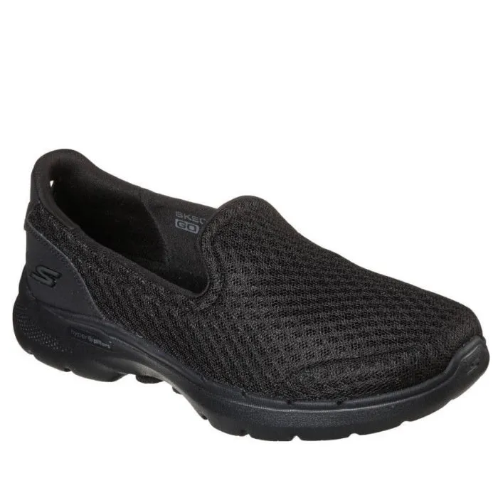 Skechers Go Walk 6 Big Splash All Black Slip on Clearance