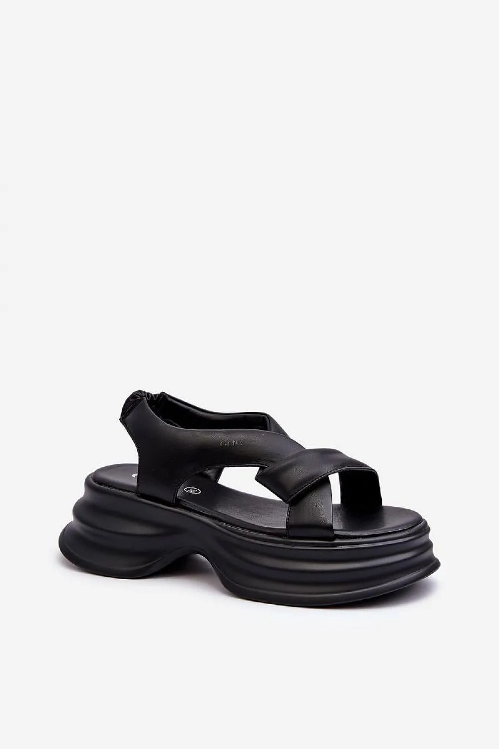 TEEK - Goe Gathered Strapped Sandals