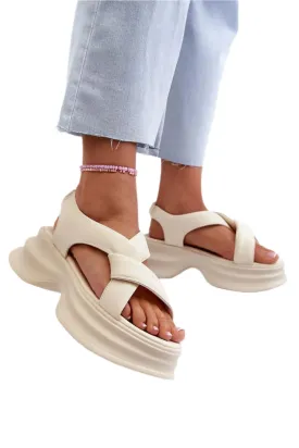 TEEK - Goe Gathered Strapped Sandals