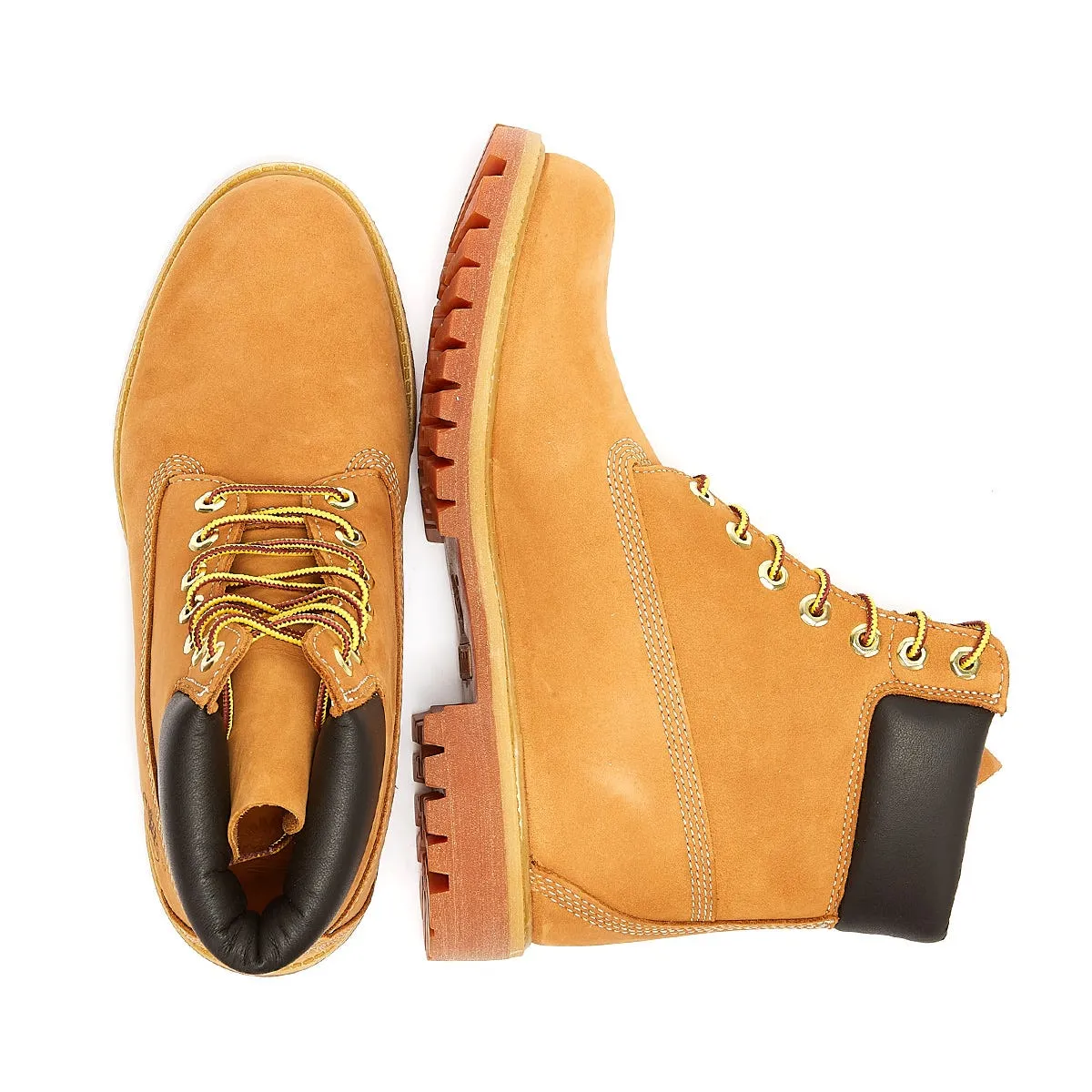 Timberland Mens Wheat Premium 6 Inch Nubuck Leather Boots