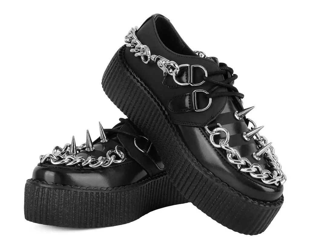 T.U.K Black Haze Spike & Chain Viva Mondo Creeper