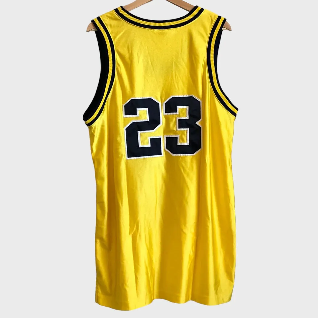 Vintage Michigan Wolverines Pro Cut Basketball Jersey L