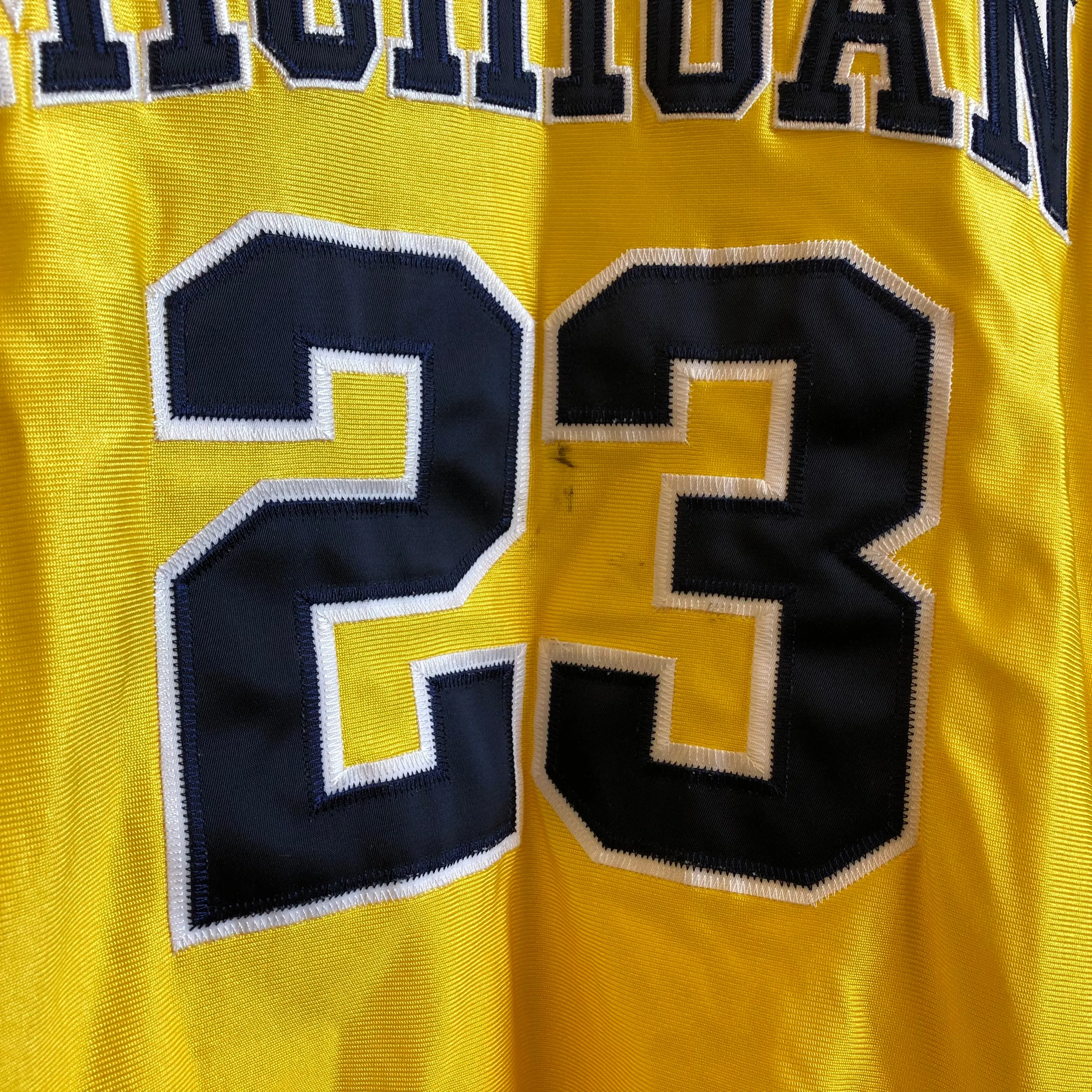 Vintage Michigan Wolverines Pro Cut Basketball Jersey L