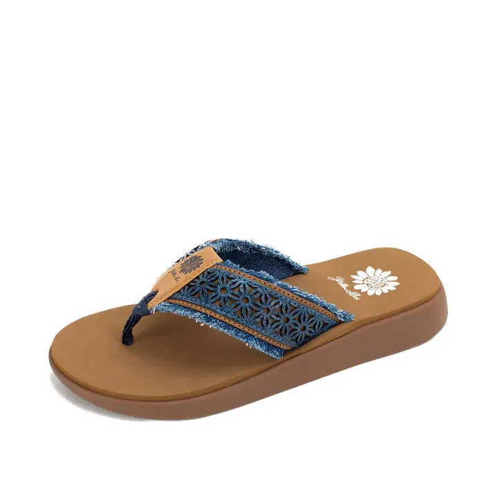 Yellow Box Womens Griffon Sandal Navy