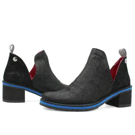 Zigg - Black Blue ankle boot